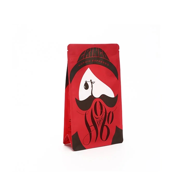 Custom Printed Compostable Kraft Paper Coffee Pouches Custom Printed Compostable Kraft Paper Coffee Pouches