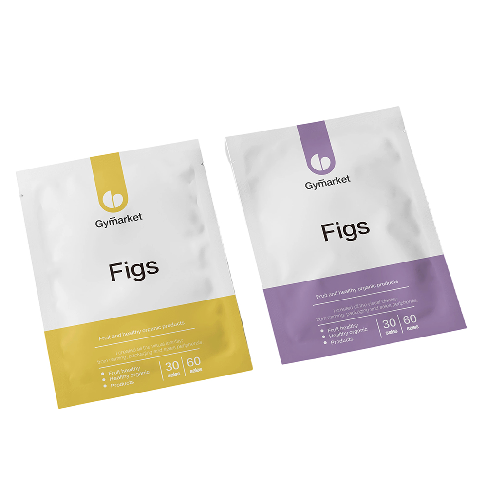 Custom Three Side Seal Pouch for Food & Snack Packaging