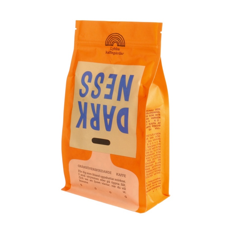 Compostable Biodegradable Coffee Flat Bottom Pouch with Valve