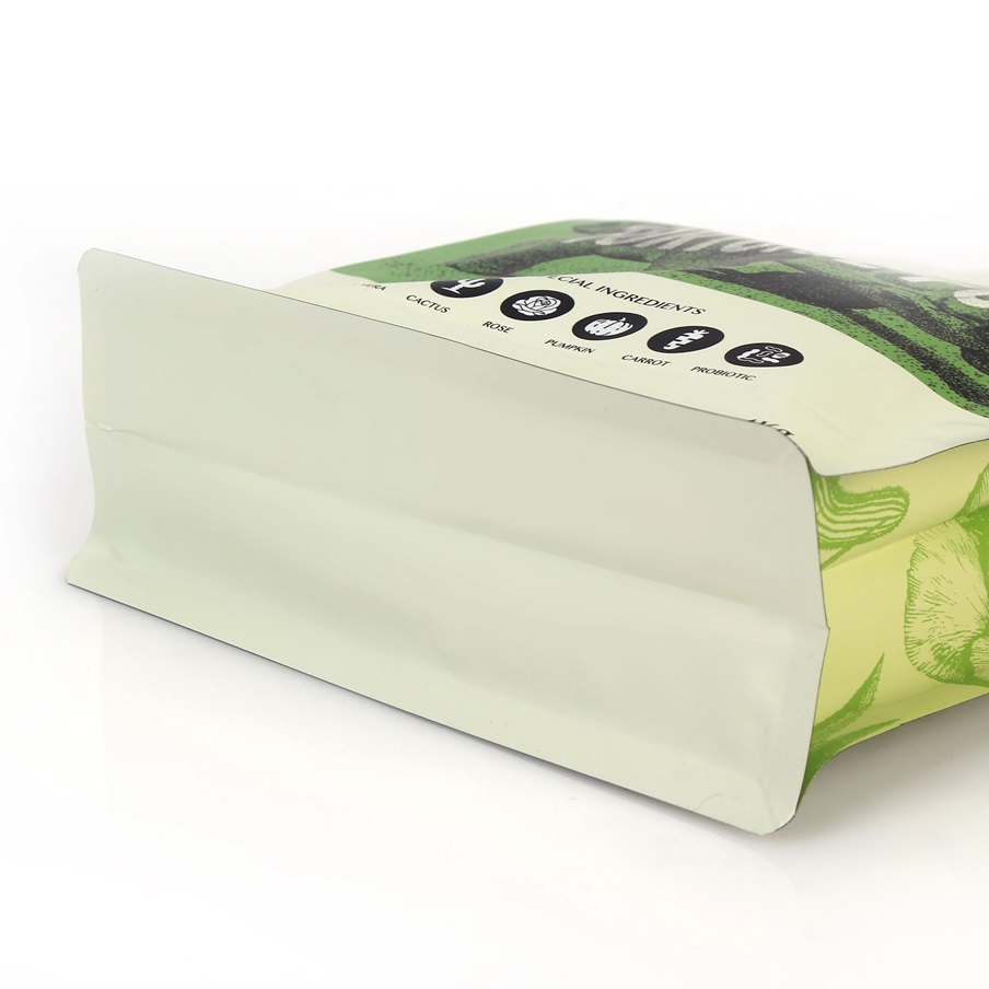 Flat Bottom Pet Food Bag with Zipper