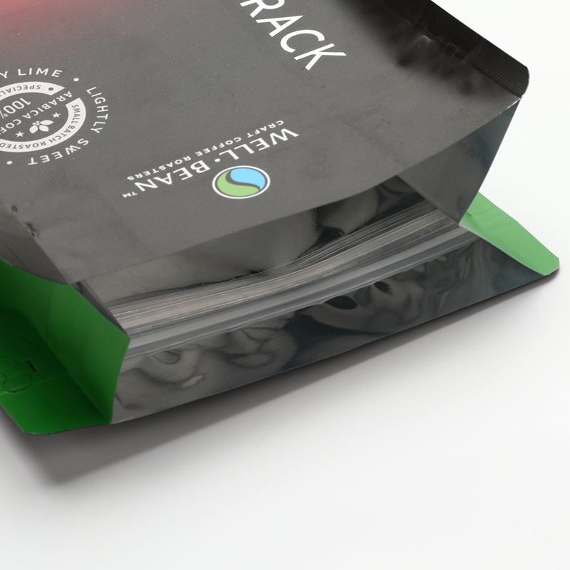 Matte Flat Bottom Pouch with Valve for Coffee Beans