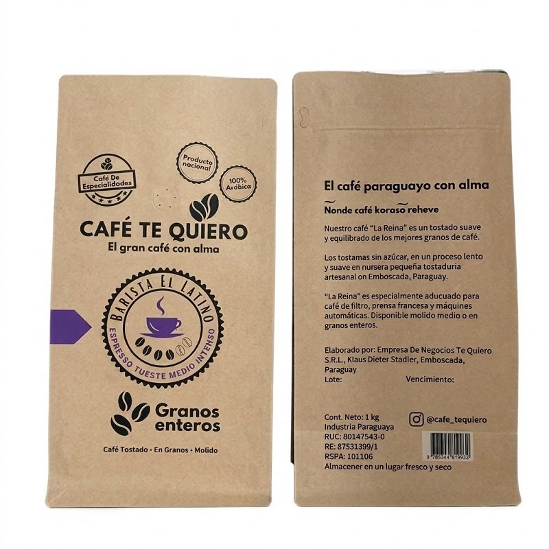 Kraft Paper Coffee Bean Bags Kraft Paper Coffee Bean Bags
