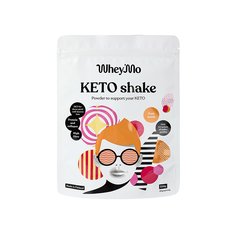 Resealable ziplock stand up protein powder bags